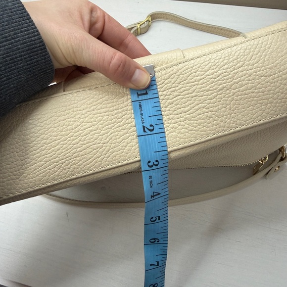 Anna Paola Leather Basketweave Zip Top Brit Shoulder Bag Made in Italy - Picture 2 of 16